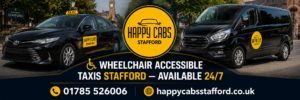 Book Wheelchair Accessible Taxi Stafford — Happy Cabs Stafford 24/7 WAV Service