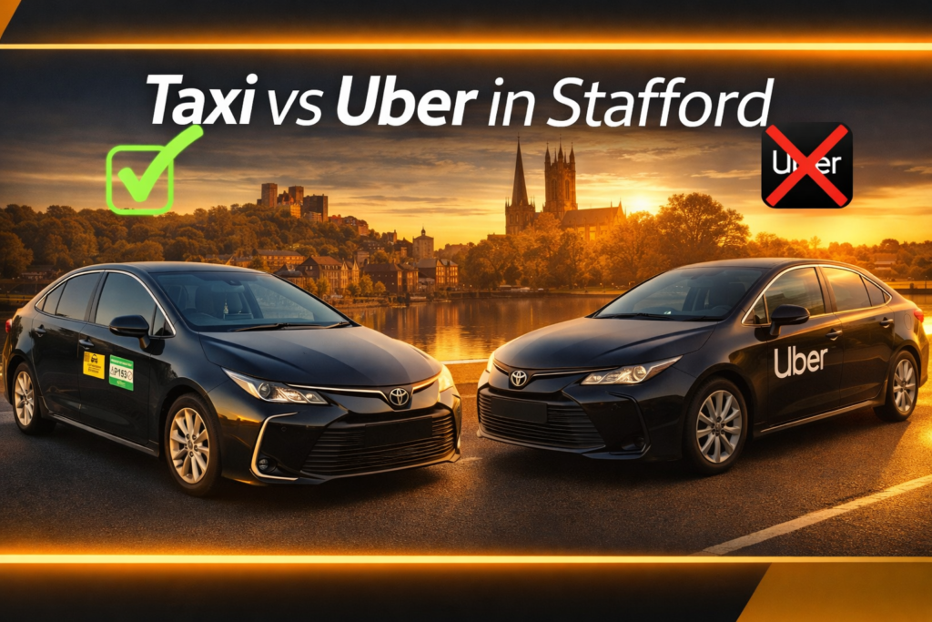 Taxi vs Uber in Stafford – Happy Cabs Stafford